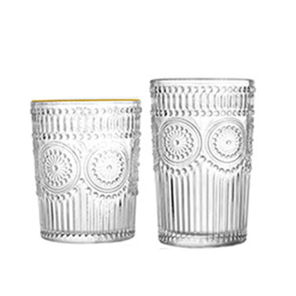Embossed Water Glasses for Sale
