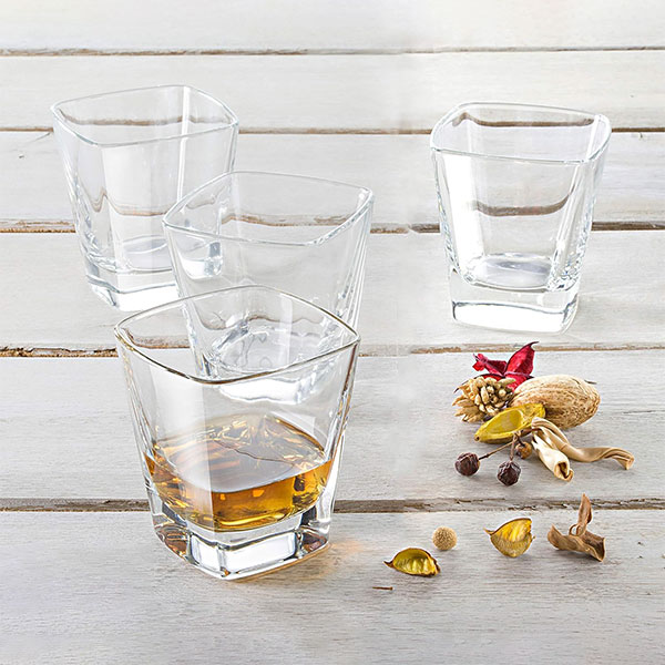 Square Crystal Whiskey Glasses