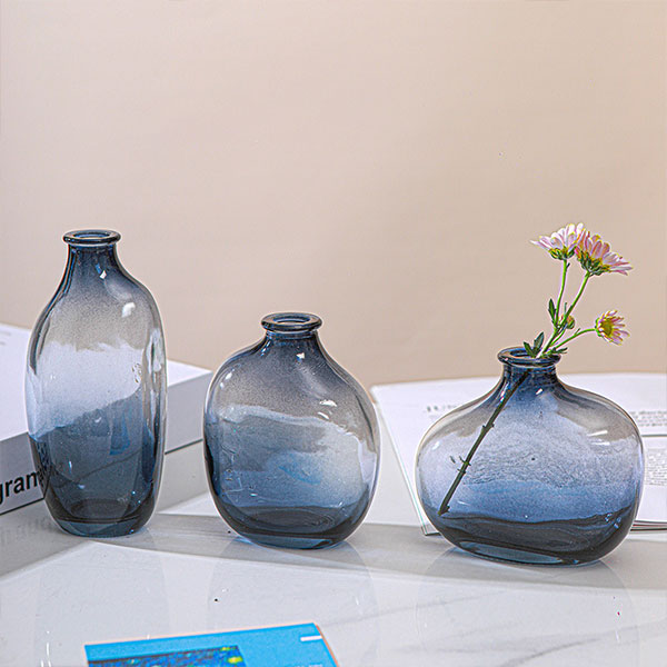 Blue Clear Vase