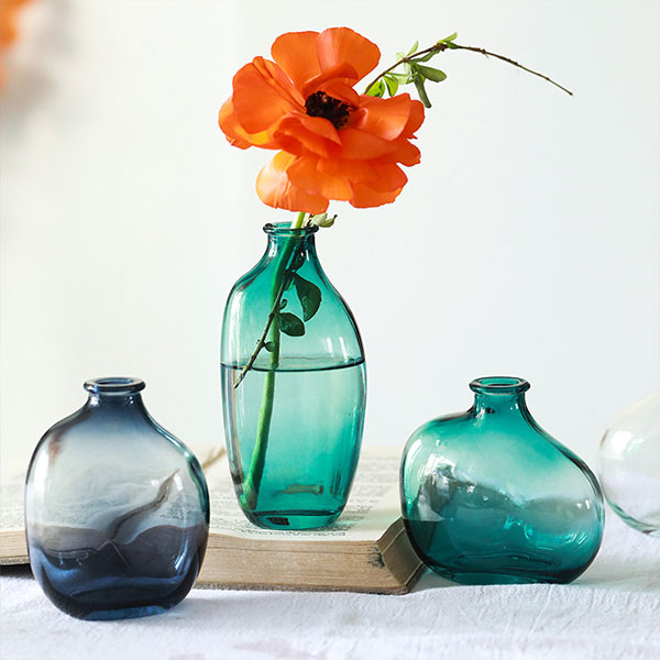 Clear Blue Vase