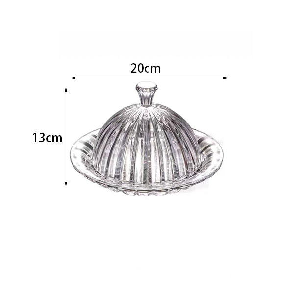 Glass Cake Plate With Dome