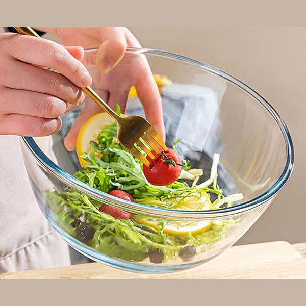 Glass Large Salad Bowl