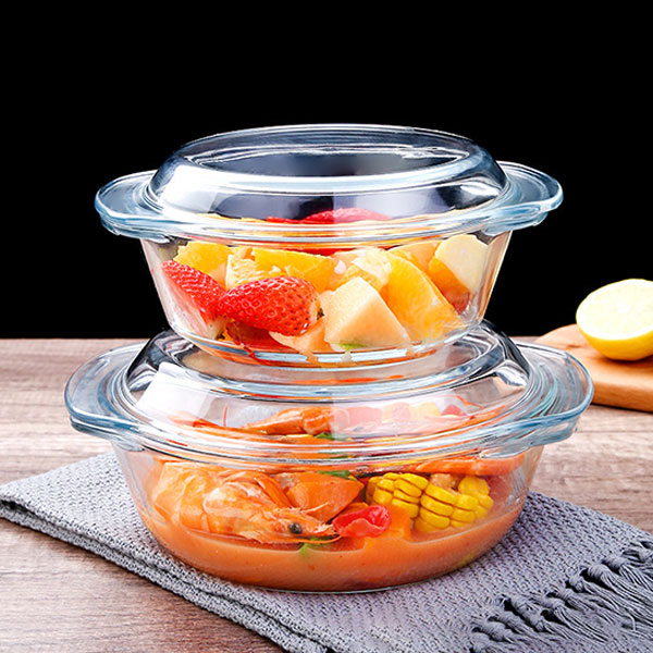 Glass Prep Bowls With Lids