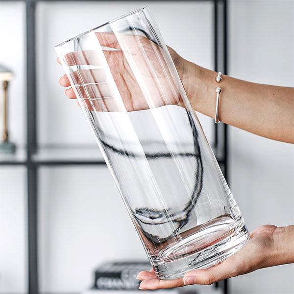 Large Cylinder Glass Vase
