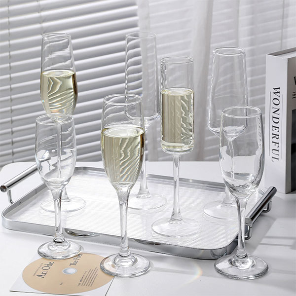 Glass Champagne Cups